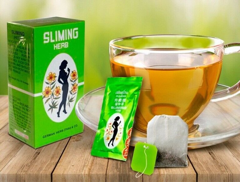 Trà giảm cân slimming herb thái lan chính hãng hộp 50 túi lọc