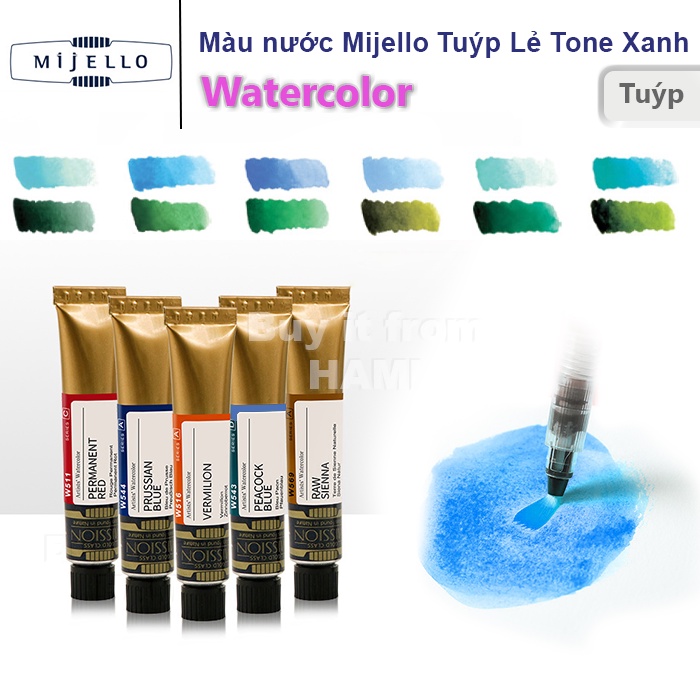 Color mijello Gold mission type retail palette 2 7ml
