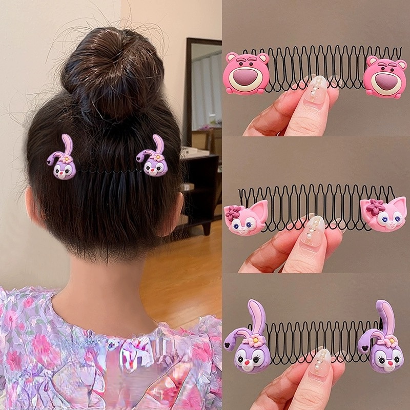 Sét 5 Chiếc Xược Cài Tóc Con Cho Bé, Lược Chải Tóc Tạo Kiểu Hoạt Hình Xinh Xắn Cho Bé Gái
