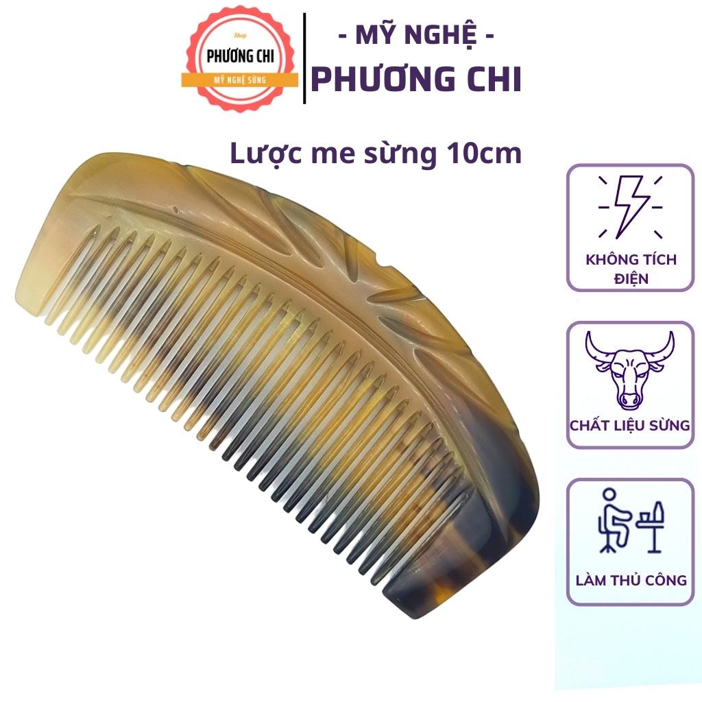 Lược sừng me khía trắng nưa dài 10cm, lược chải tóc gỡ rối massage đầu - Mỹ Nghệ Phương Chi