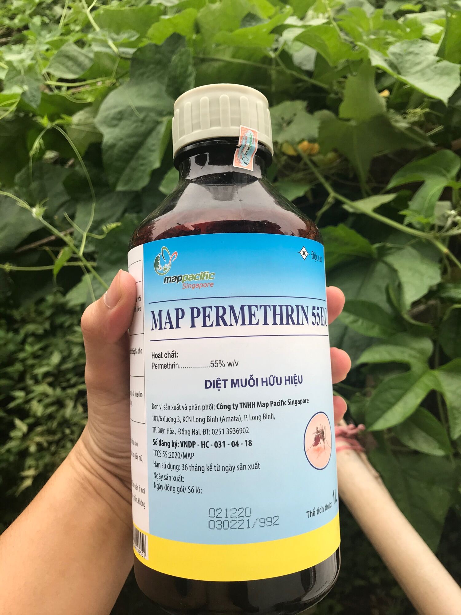 Thuốc xịt muỗi y tế Map Permethrin 55ec nguyên liệu nhập khẩu - Map pacific Singapore
