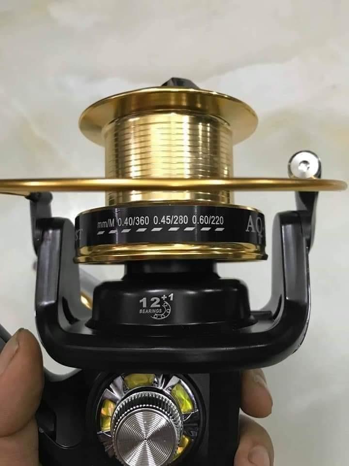 Máy Câu Cá AQ 9000 full kim loại chính hãng phù hợp AE Cần thủ câu hồ Bao Lực bao khỏe- cần câu shimano toàn quốc kính chào 5000ae cần thủ