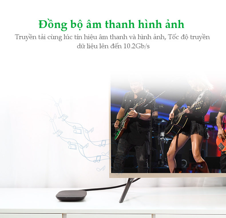 Dây cáp HDMI 2.0 4K60Hz UGREEN HD101 thuần đồng 19+1, dài 1.5m 2m 3m Dây cáp HDMI 2.0 4K60Hz UGREEN HD101 thuần đồng 19+1, dài 1.5m 2m 3m