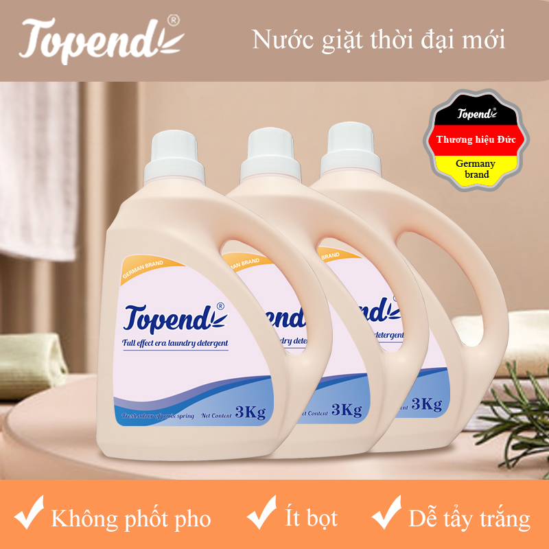 E2-thùng 3 chai *3kg nước giặt topend