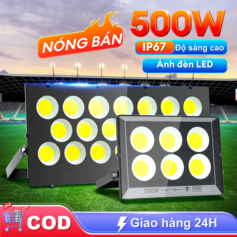 Đèn pha LED 600W Đèn pha sân vườn Sân bóng đá Đèn pha LED chống nước IP66 để chiếu sáng ngoài trời Sân bóng đá Đèn pha LED Cup Đèn sân vườn siêu sáng IP66 ngoài trời siêu sáng pha chiếu sân bóng ánh sáng trắng 220V bảo hành 10 năm