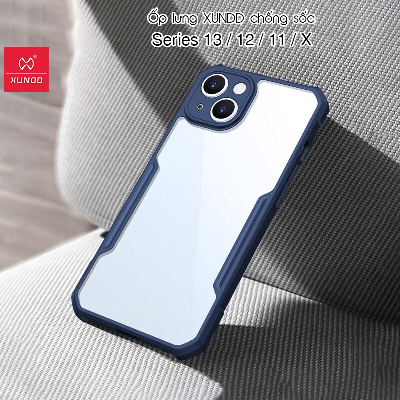 |HỎA TỐC HCM| Ốp lưng XUNDD iPhone 13/ 13 Pro/ Max/ 12/ 12 Pro/ Max/ 11/ 11 Pro/ Max (BEETLE SERIES) - Xanh
