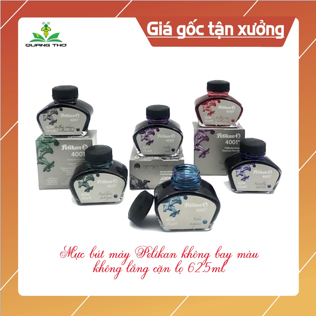 Mực pelikan 4001 , mực không phai, bay màu