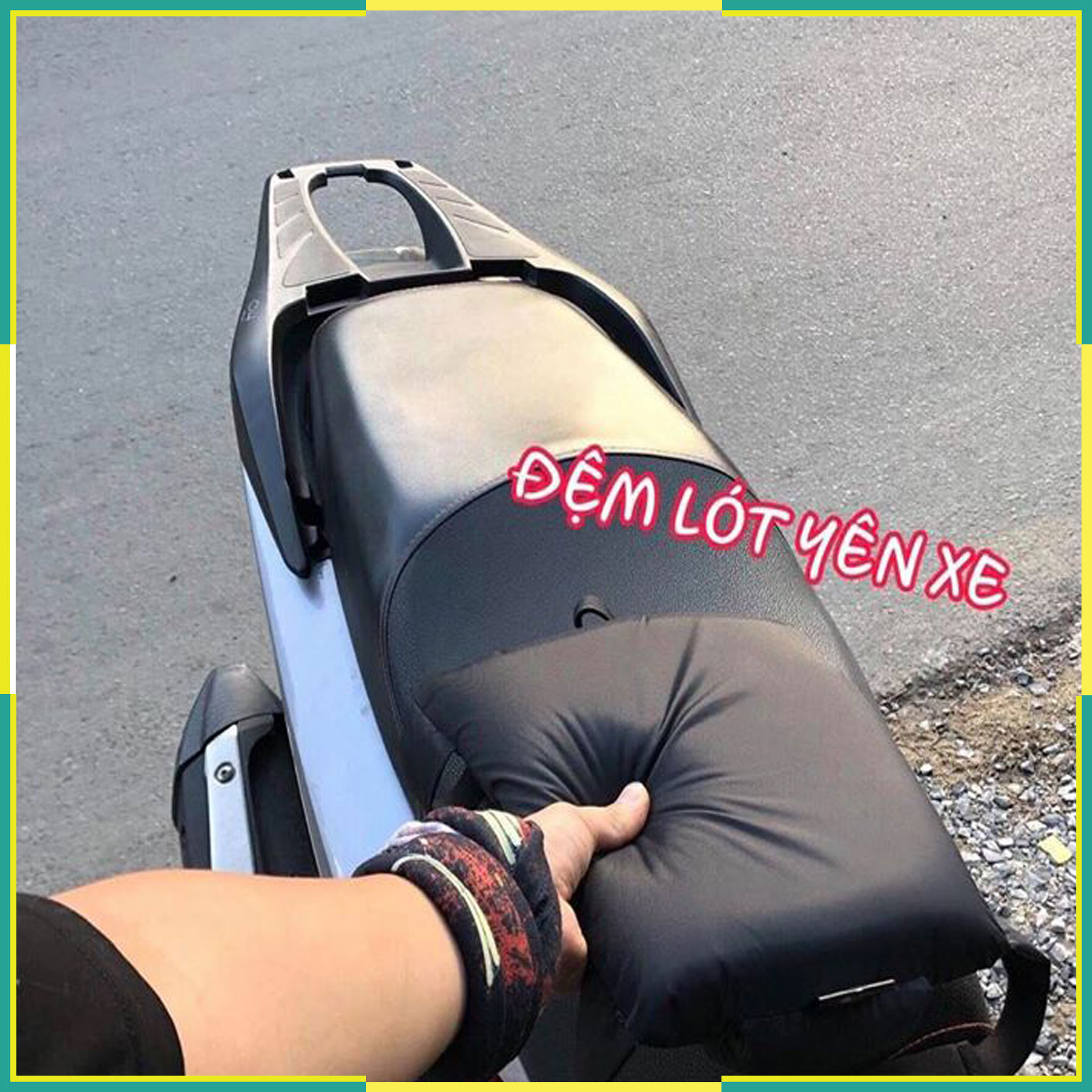 [HCM]Đệm lót yên xe máy gắn trước sau