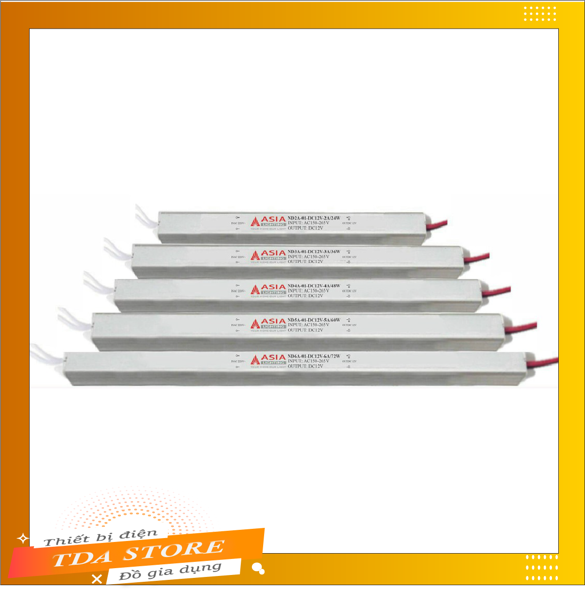Nguồn Tổ Ong Dạng Thanh Nguồn Xung 12V 2A - 3A - 4A - 5A - 6A Hàng Chuyên Dụng Đèn Led