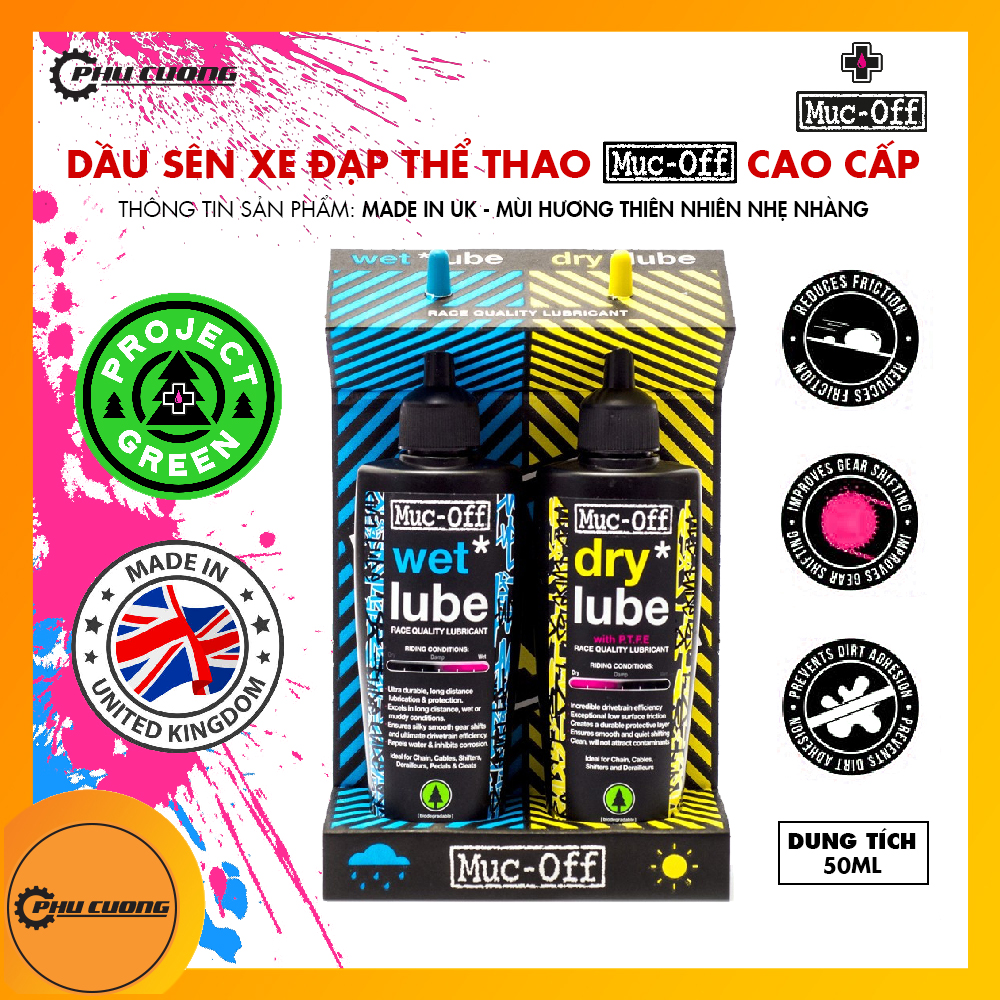 Dầu tra sên, xích xe đạp thể thao cao cấp muc-off chain lube