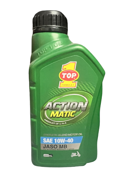 Dầu nhớt xe ga Top 1 Action Matic 10W40 0.8 lít MB SL - Dầu nhớt cho xe tay ga