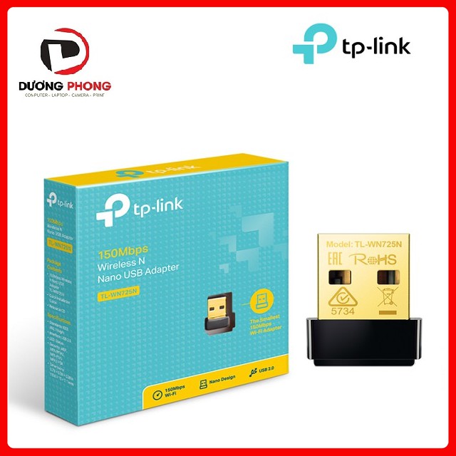 USB thu wifi TP-LINK TL-WN 725N - BH 24 tháng chính hãng