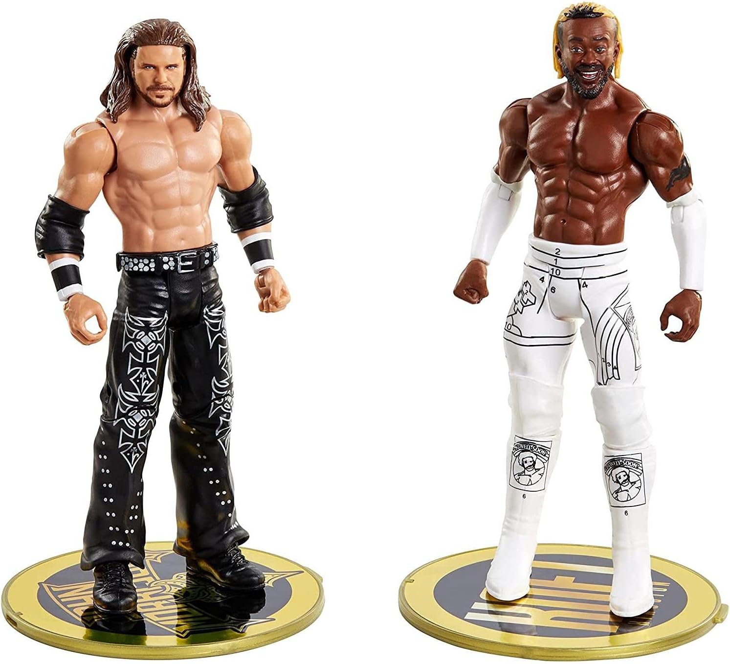 WWE John Morrison VS kofi Kingston Championship Showdown 2-Pack 6-in / 15.24-cm hành động con số cao Flyers gói chiến đấu cho lứa tuổi 6 tuổi & lên