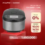 Nồi cơm điện tử Cuckoo 1.08L CR-0680F đa dạng chức năng nấu, thiết kế sang trọng - Bảo hành 2 năm - Hàng chính hãng Cuckoo Vina