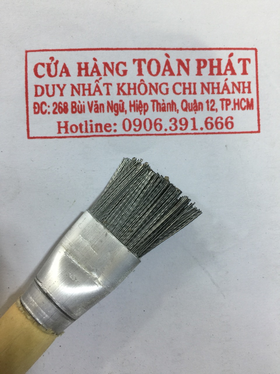 Cọ sắt bút mini- chổi cọ bút sắt