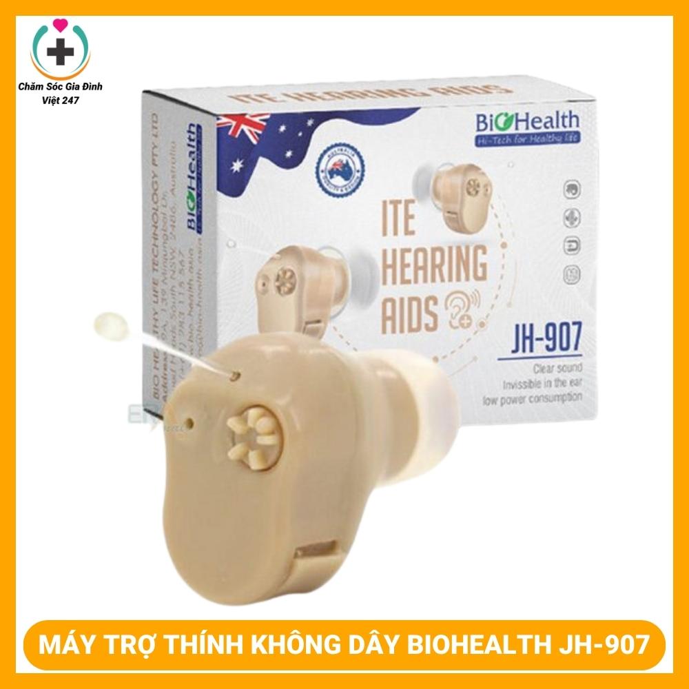 JH-247 BioHealth wireless hearing aid with low profile for elderly people
