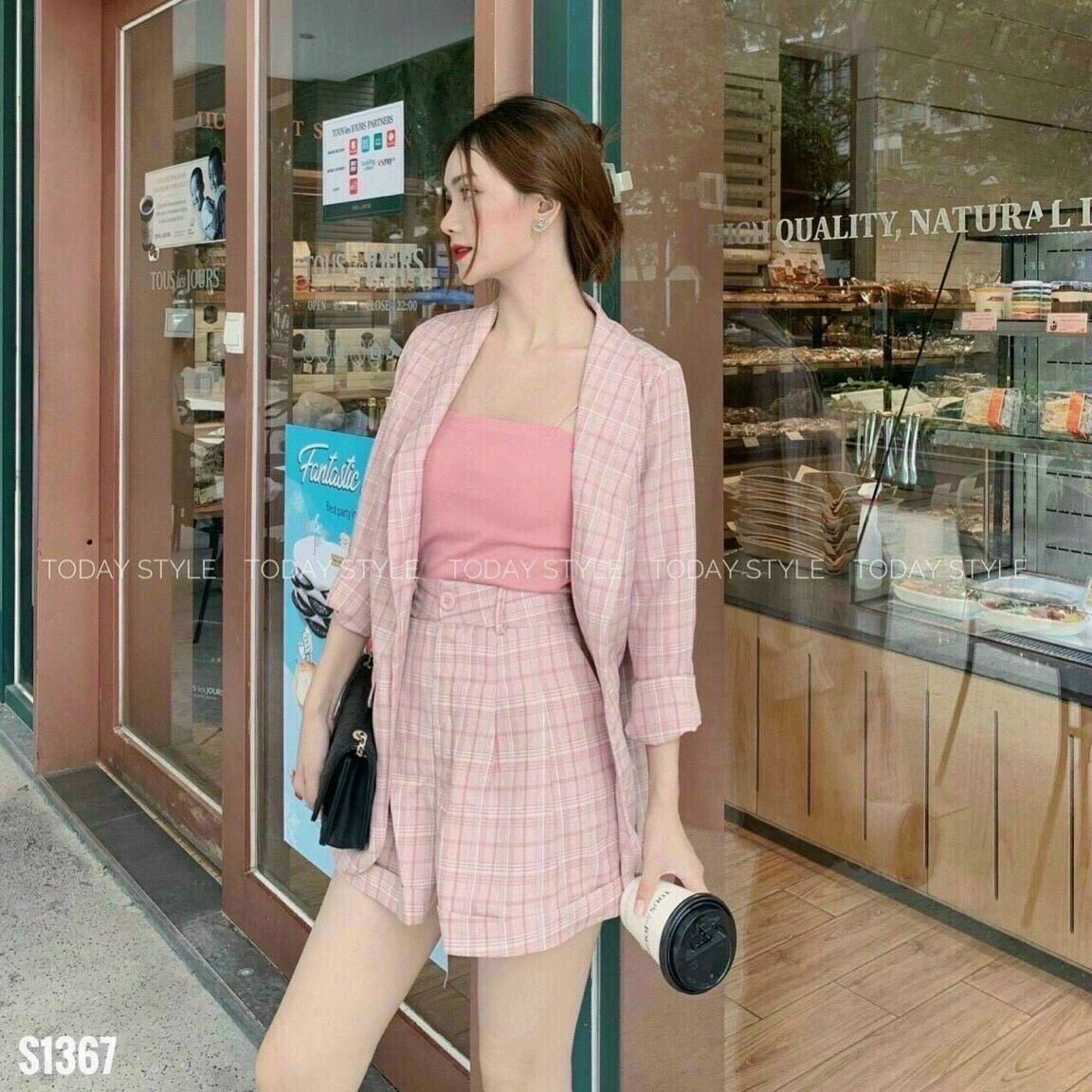 [Ảnh Thật] Sét vest ba món vải bố