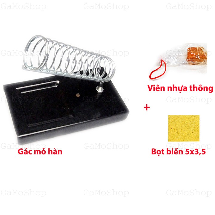 Bộ Gác mỏ hàn + Miếng bọt biển + Nhựa thông