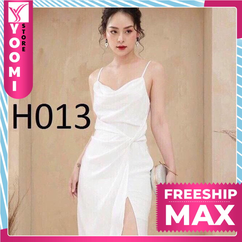 Đầm 2 Dây Ôm Body Sẻ Tà ( có mút ngực) Thời trang Nữ [ NEW ]