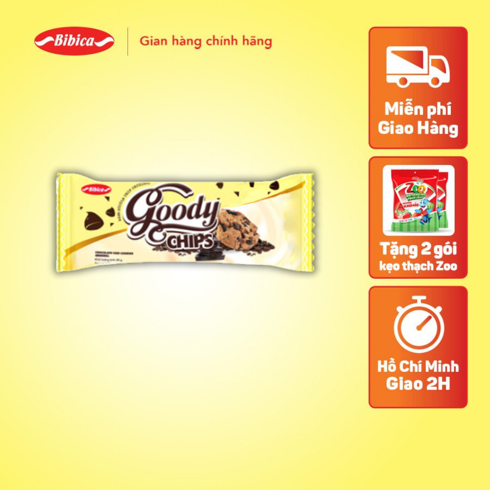 Bánh Goody Chip Socola Bibica 80g
