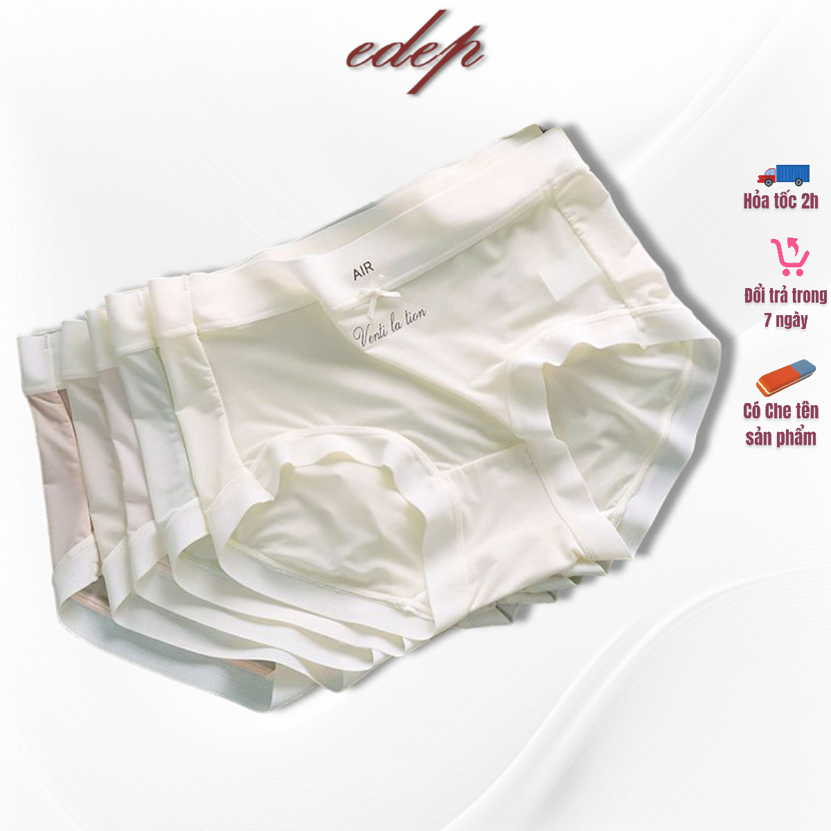 Set 6 Quần Lót Nữ Air Tàng Hình Lụa Băng Siêu Nhẹ 2916