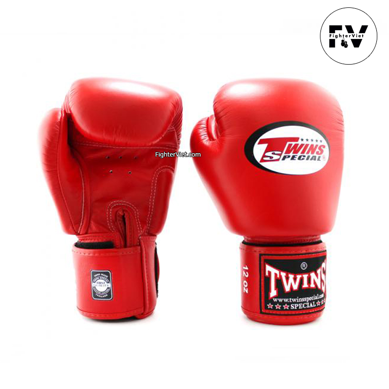 Găng boxing twins bgvl3 velcro gloves – đỏ