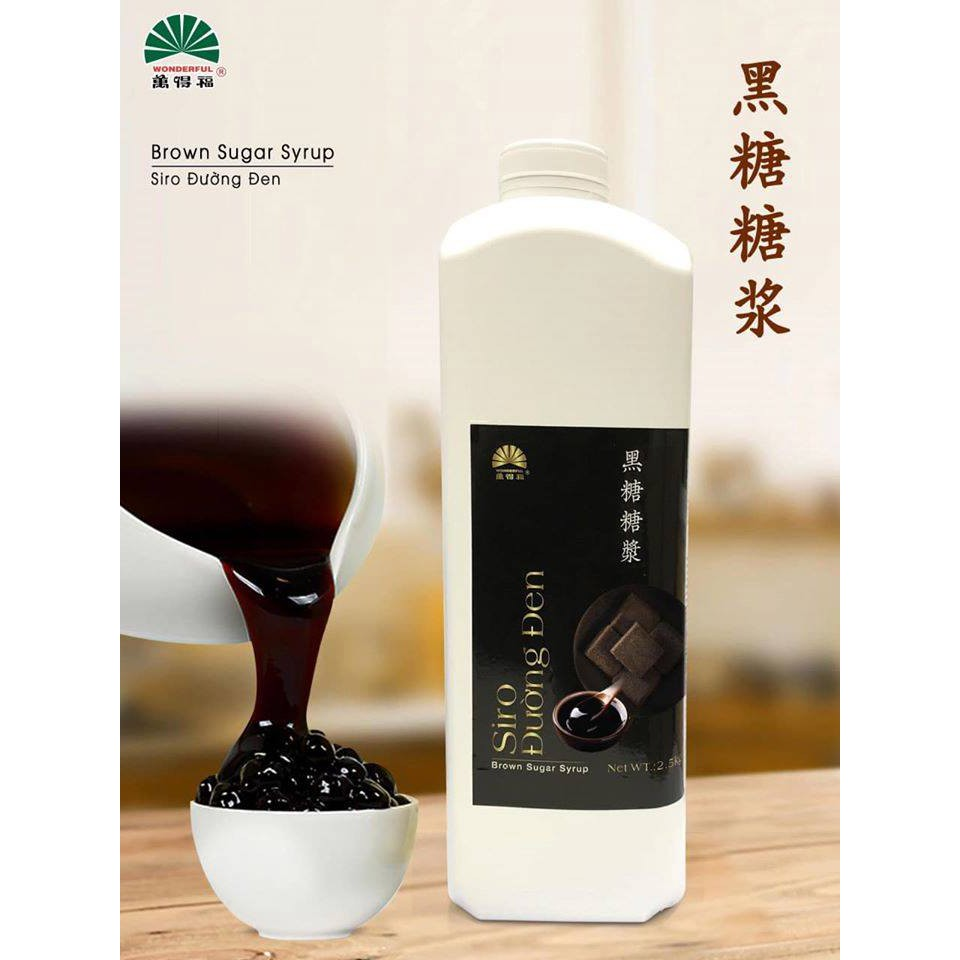 Giá Sỉ Siro đường đen Wonderful 2,5kg