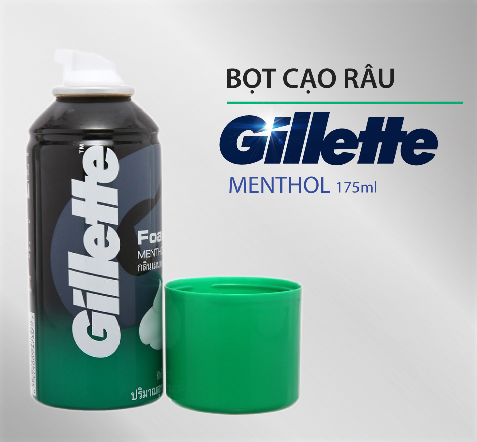Bọt cạo râu gillette hương bạc hà 175g