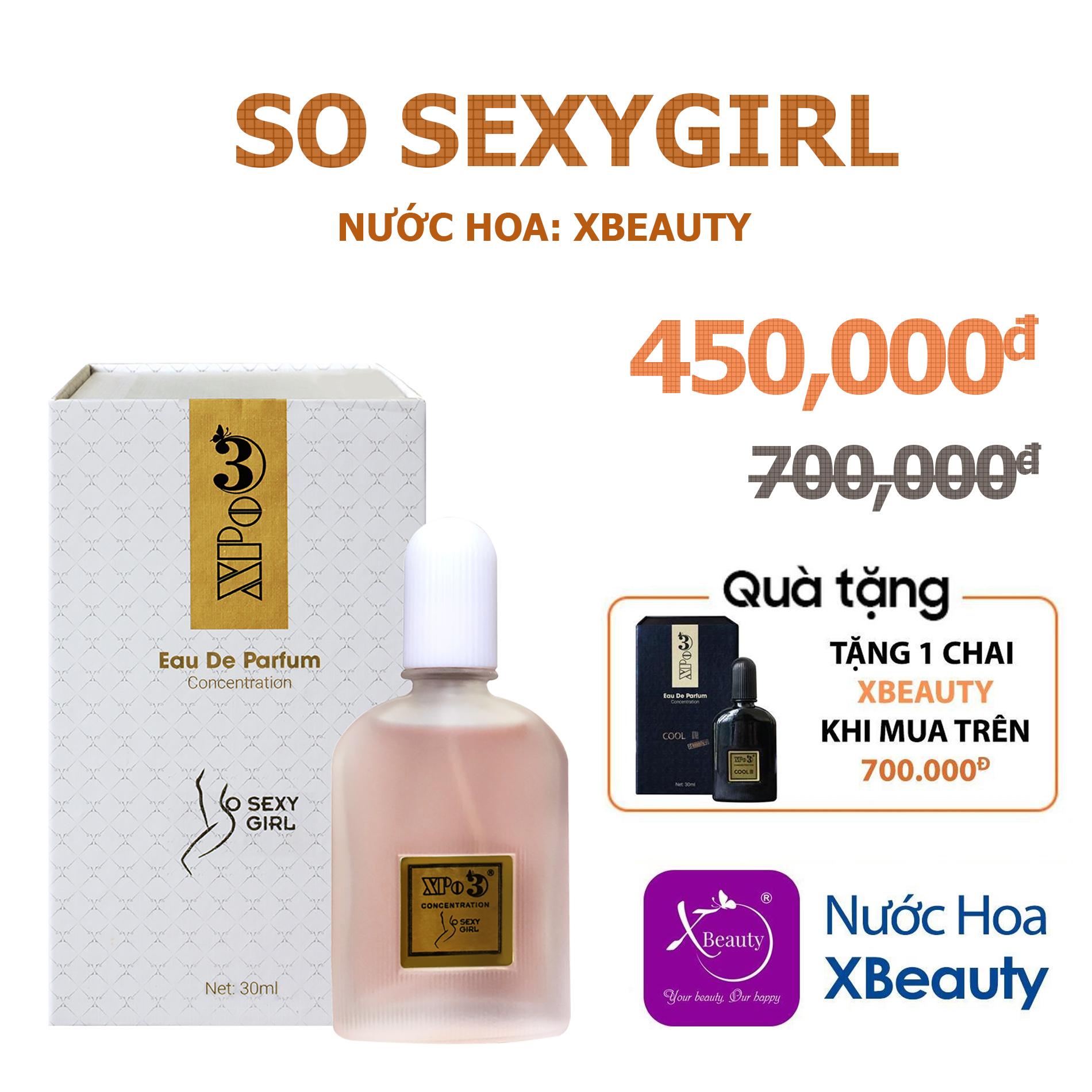 Nước hoa Nữ XBeauty XPo3 So S3xy Girl 30ml (GTIN: 8938511722024). Nước hoa cô đặc thơm lâu dành cho Nữ