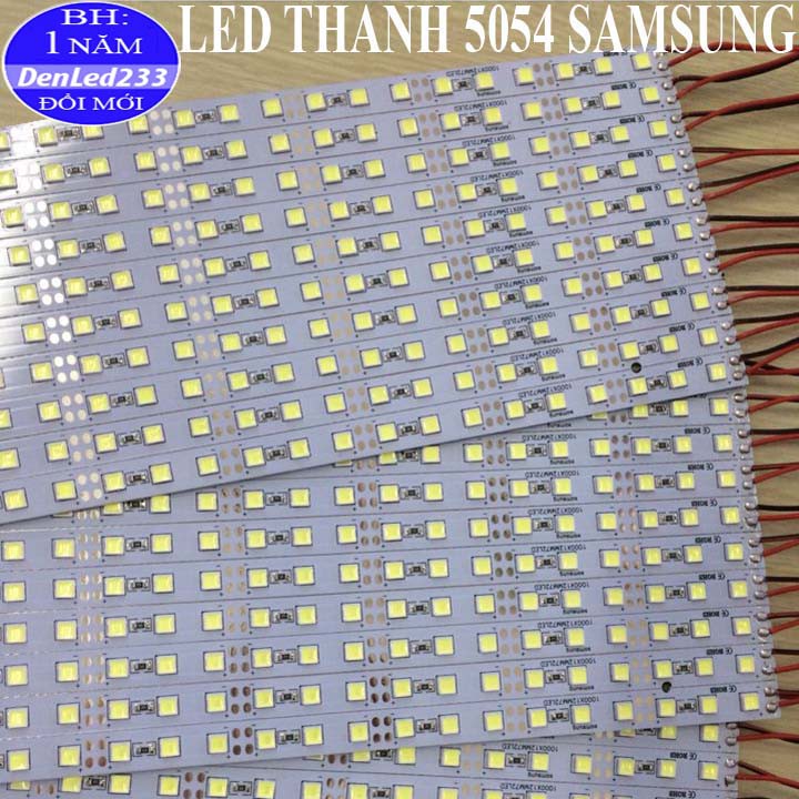 Vỉ 10 thanh led samsung 5054 điện 12v siêu sáng.