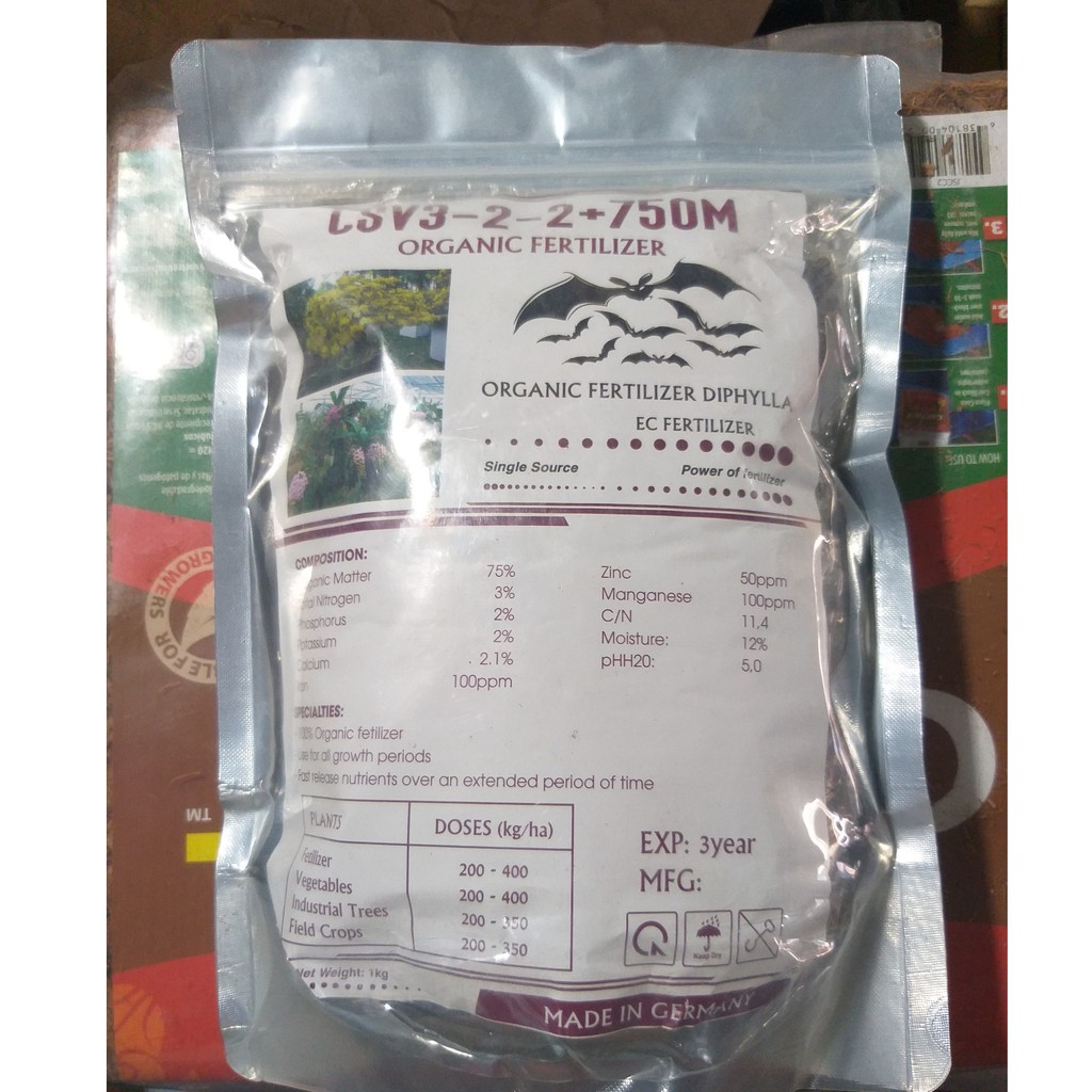 Phân dơi nhập khẩu đức , phân hữu cơ dơi nguyên chất