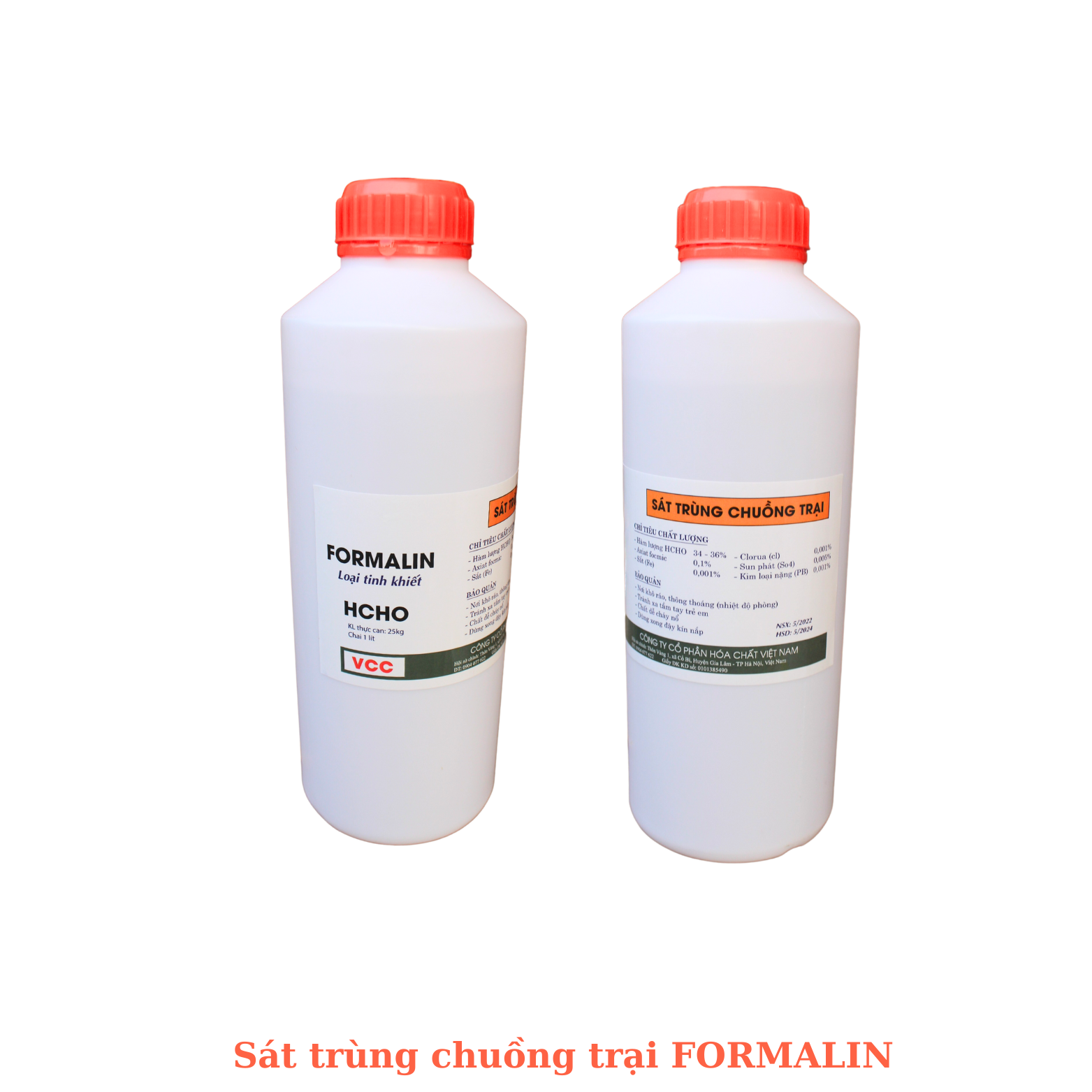 Sát trùng phóc môn tinh khiết chai 1 lít - nguyên đai: sát trùng chuồng trại chăn nuôi hiệu quả