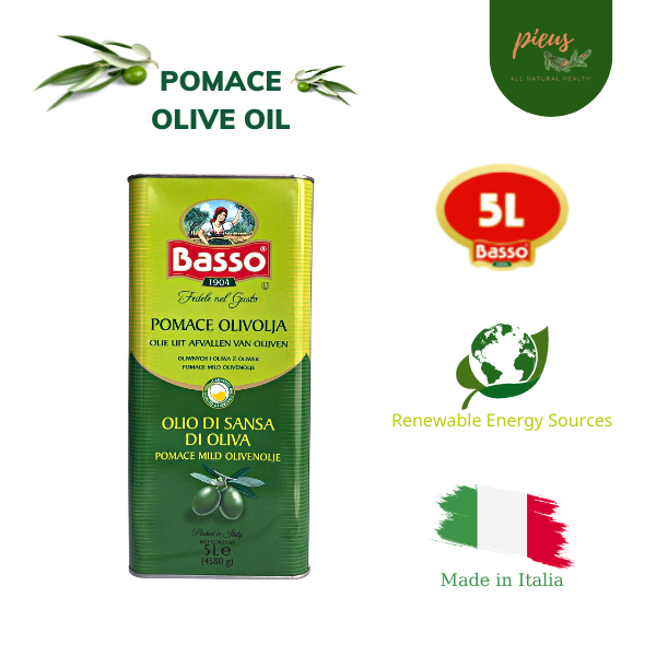 Dầu Oliu Pomace Pomace Olive Oil Basso 5 Lit