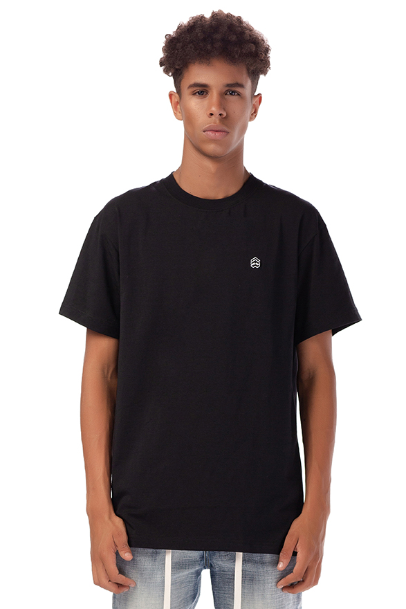 5THEWAY® 5TW/RTW SS TRADITIONAL FIT TEE™ in ALL BLACK aka Áo Thun Đen Tay Ngắn Logo Đen