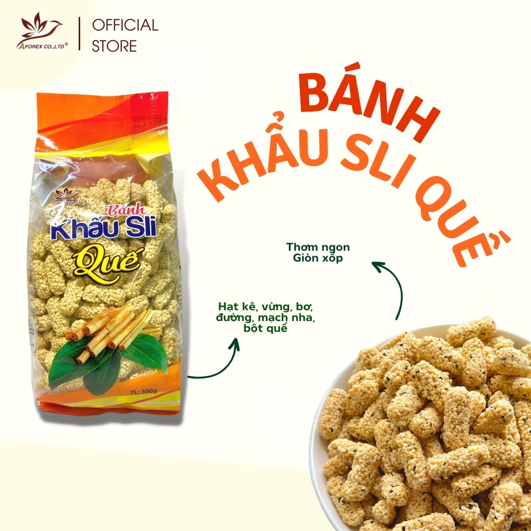 Bánh Khẩu Sli Quế Aforex ăn vặt đặc sản Lạng Sơn