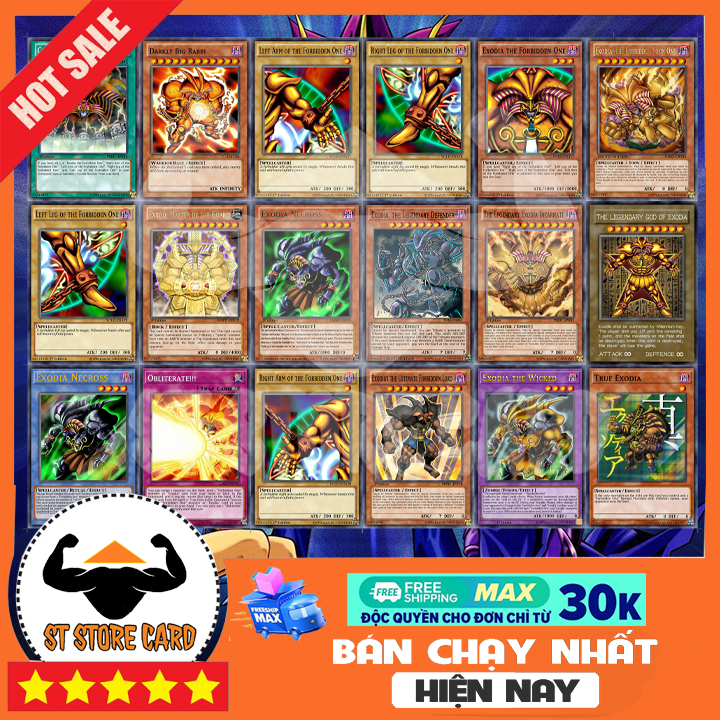 Thẻ bài yugioh trong bộ exodia vị thần sức mạnh yugioh thẻ in st store card 115