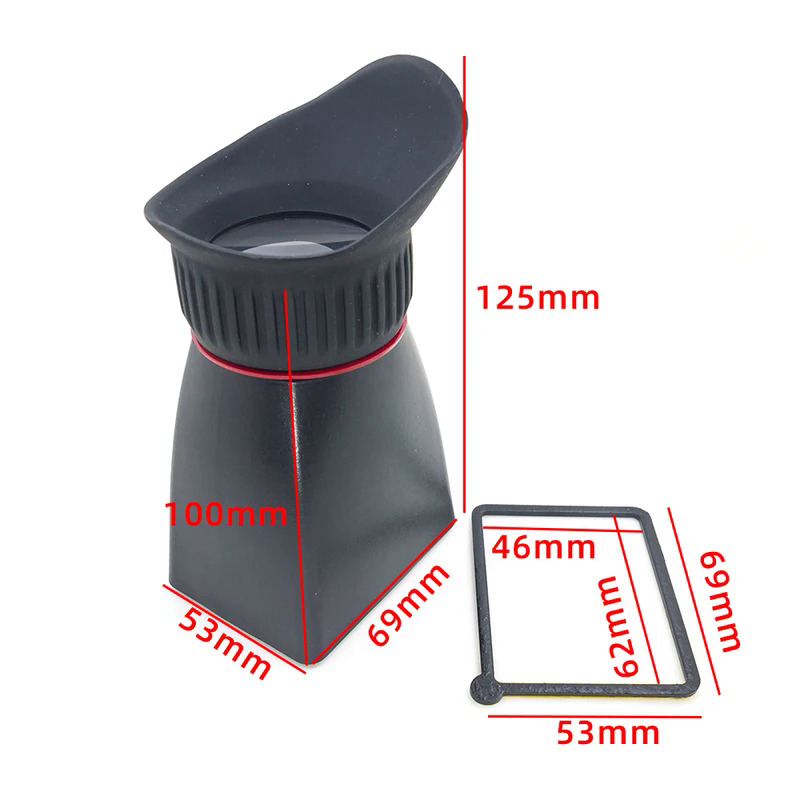 Pixco VF-130 3-inch standard 2.8x LCD viewfinder suit for Nikon for Canon for Sony for Pentax camera