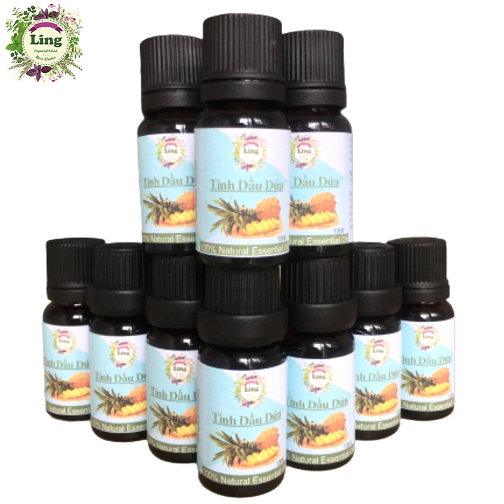 Combo 10 chai Tinh dầu Dứa 10ml Thiên Nhiên Nguyên Chất 100% khử mùi, xông phòng