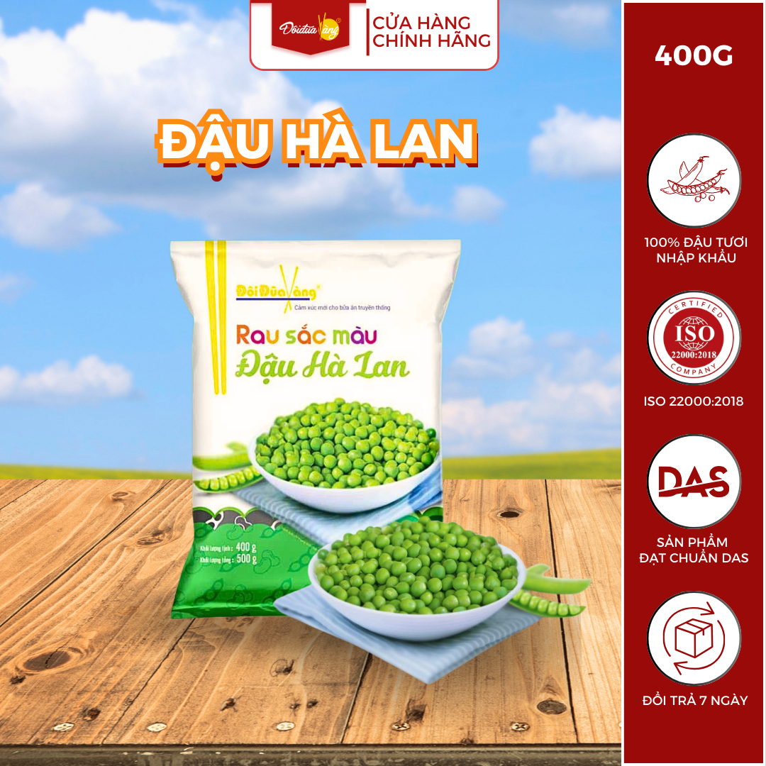 Đậu Hà Lan Đôi Đũa Vàng, thực phẩm xanh sạch bổ sung vitamin và chất xơ