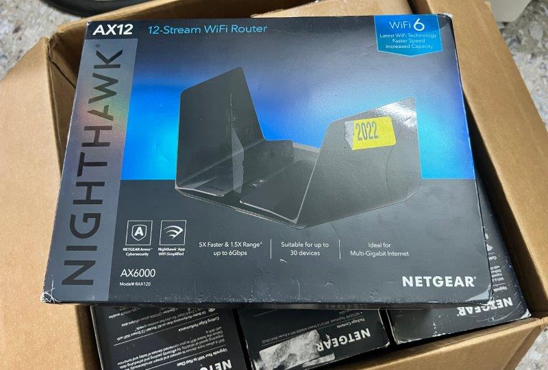 Bộ phát wifi netgear ax12 rax120v2 - ax6000 wifi 6