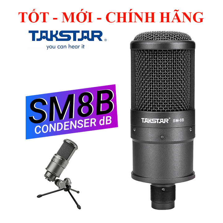 Micro takstar sm-8b thu âm livestream sm8b, xox mh2