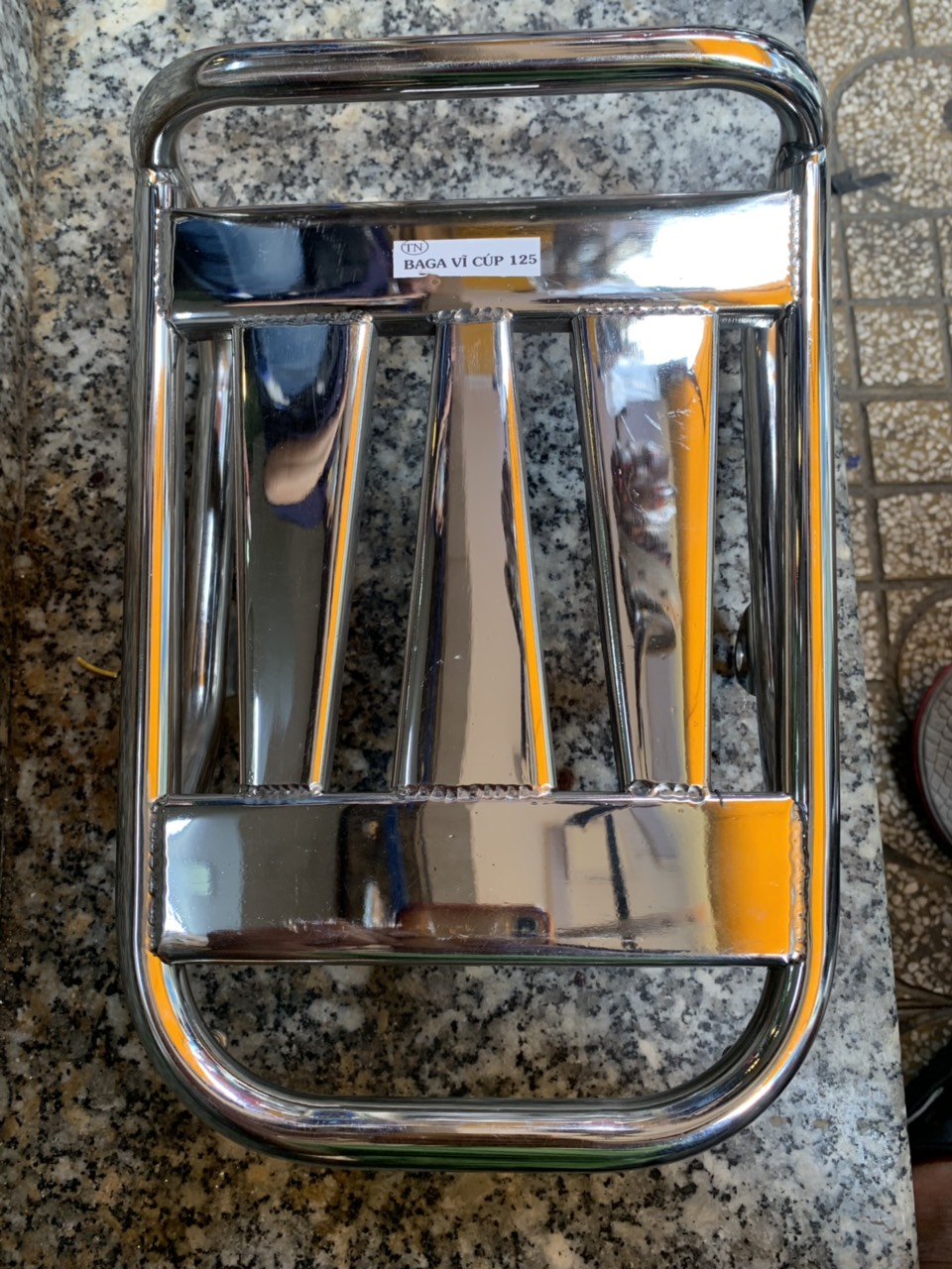 Ba ga sau xe cub 125 inox