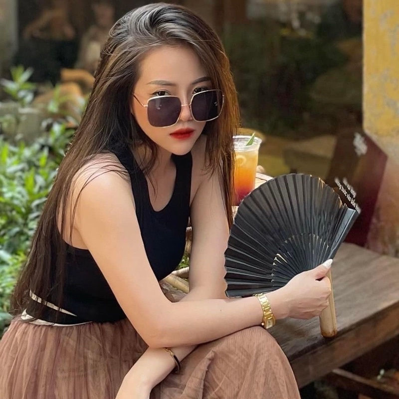 Kính râm nữ chuẩn UV400, kính mát vintage vuông C3 Jolie eyewear