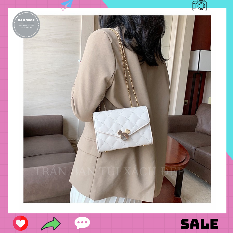 Túi đeo chéo nữ 💖 𝑭𝑹𝑬𝑬𝑺𝑯𝑰𝑷 💖 túi đeo vai thời trang hàn quốc chuột micky