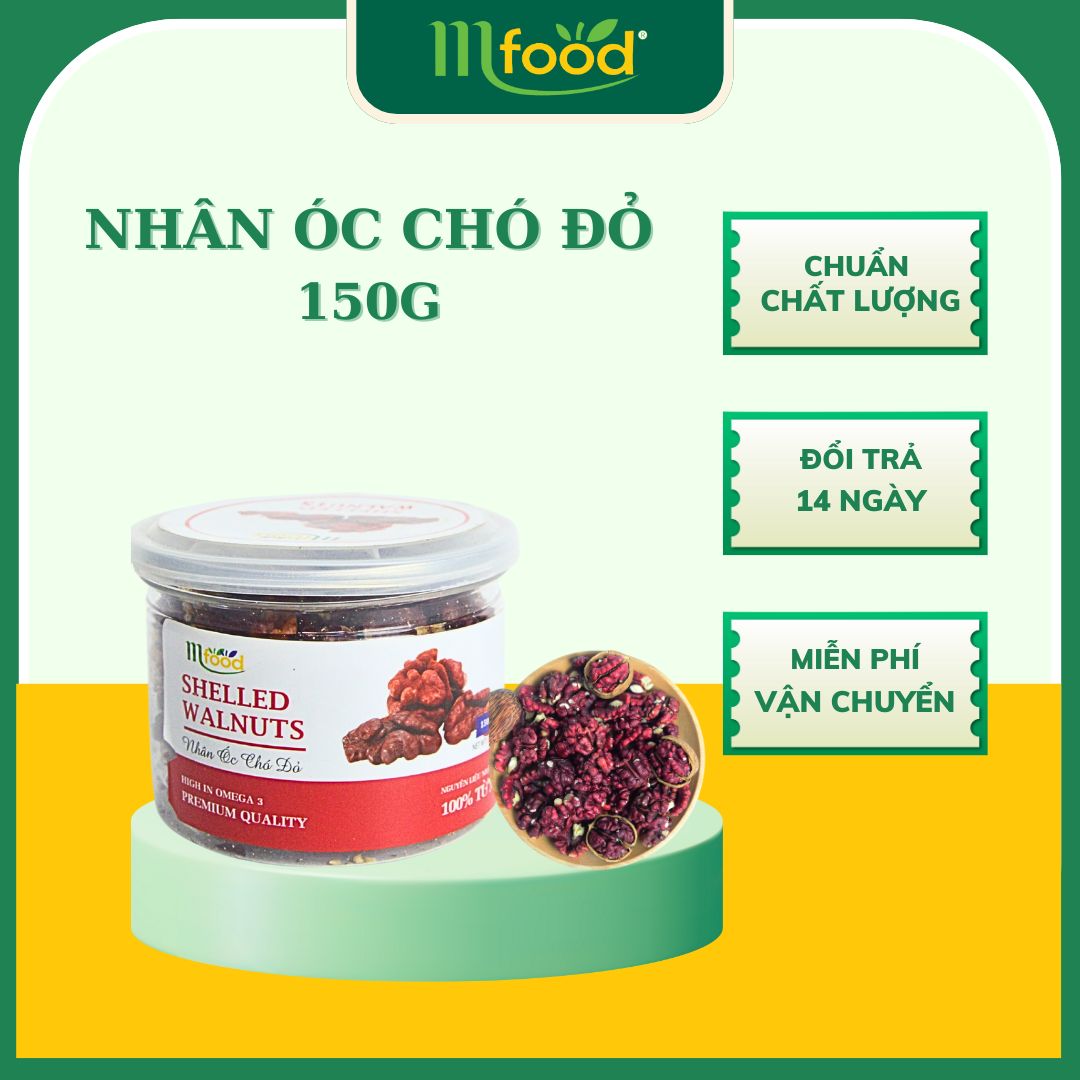 Nhân óc chó đỏ nhập khẩu mỹ mfood hũ 150gr