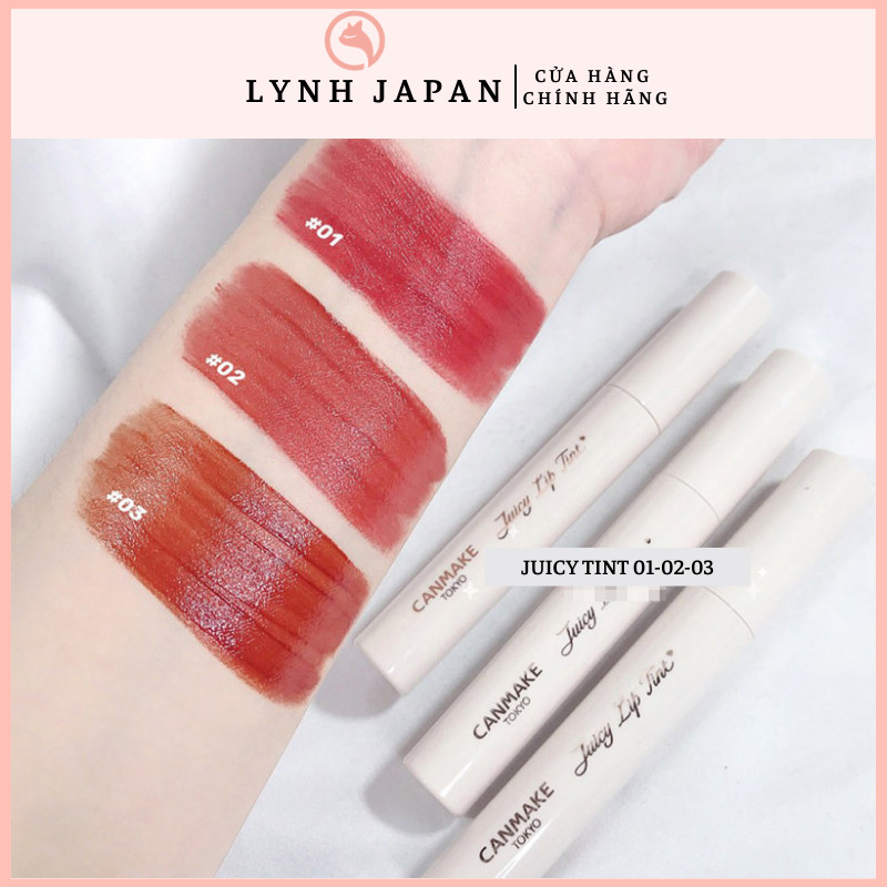 Son Tint Lâu Trôi Canmake Juicy Lip Tint Nhật Bản