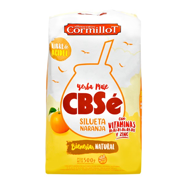 Trà yerba mate vị cam quýt 500gr - cbse silueta naranja - nhập khẩu chính hãng argentina