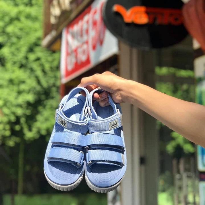 [HCM]Giày sandal couple nam nữ hiệu vento 3 quai ngang NV9801  đế công nghệ Hybrid siêu nhẹ Giày Xăng Đan Nữ