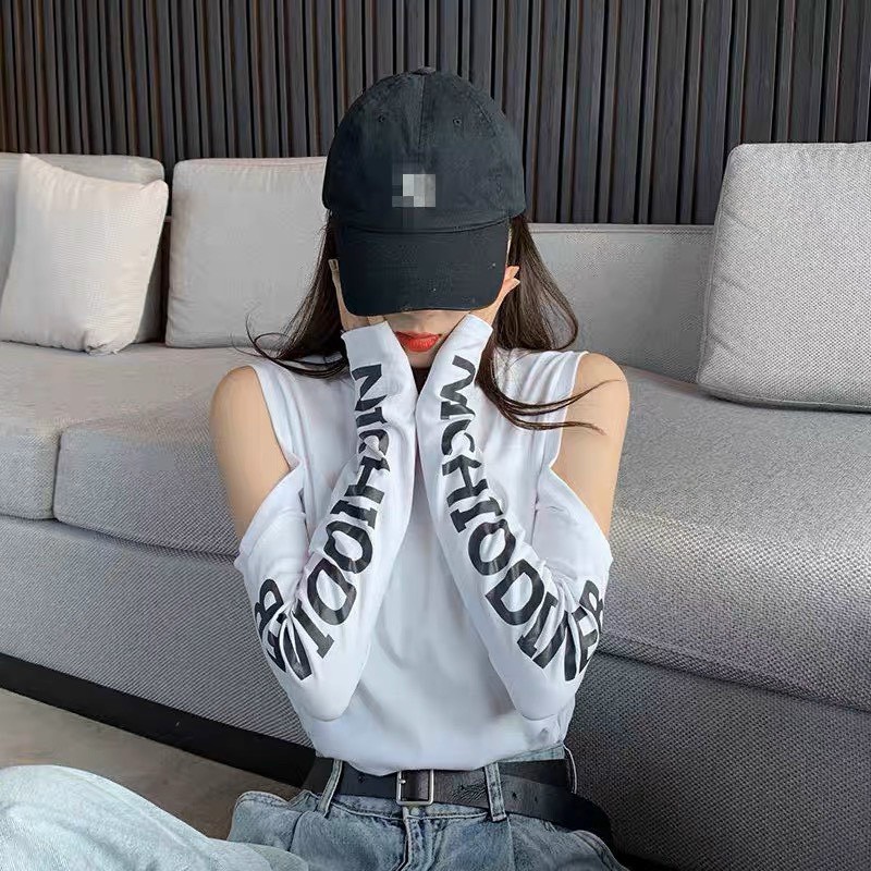 Áo thun form rộng phối dây xích vạt bầu tay dài - Áo thun nữ tay dài khoét vai Nightoriver QN