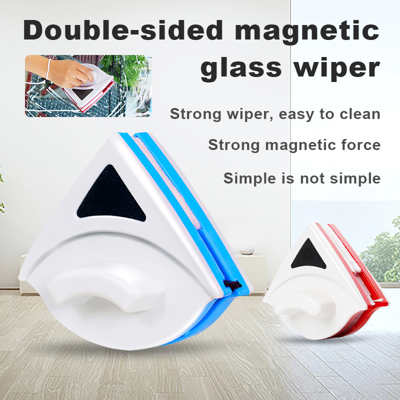 Bộ lau kính 2 mặt,dụng cụ lau kính 1 lần sạch 2 mặt kính,vệ sinh cửa kính chung cư thông minh,lực hút nam châm mạnh